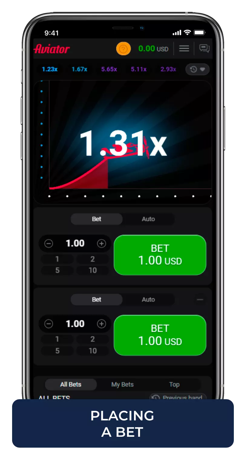 placing a bet